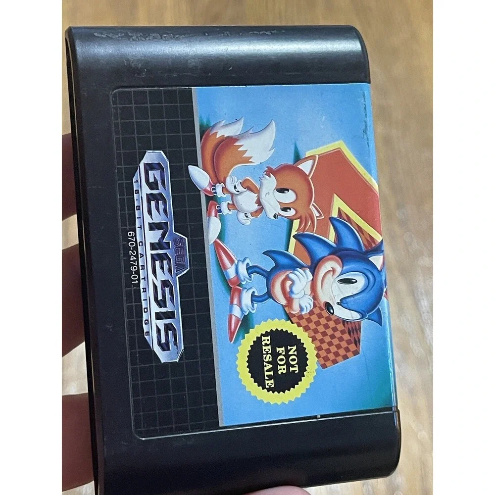 Sonic The Hedgehog 2 - Original Sega Genesis Game Authentic